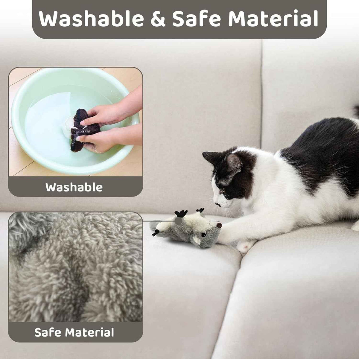 Interactive Squirrel Cat Toy