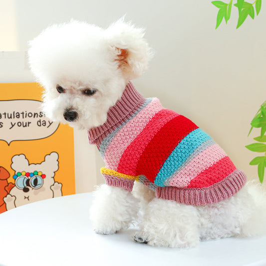 Pet Colorful Sweater | Stylish & Comfortable Pet Clothing - DaisyFind