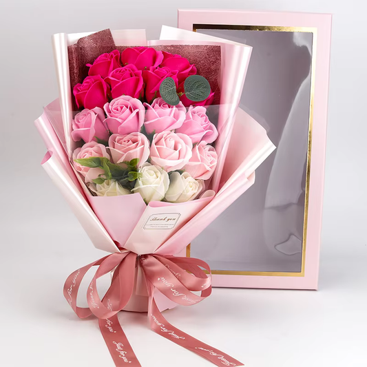 Artificial Soap Flower Rose Bouquet Gift for Special Occasions | DaisyFinds