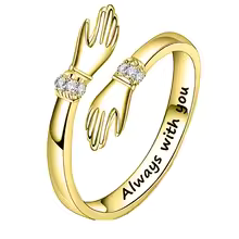 Special Silver & Gold Couple Ring | Premium Gift Ideas | DaisyFinds