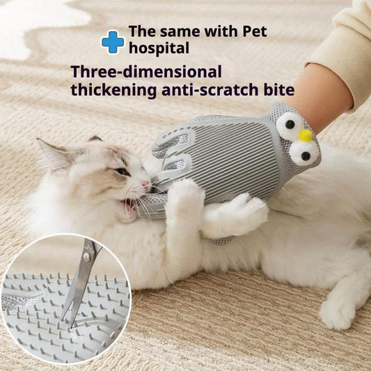 2-in-1 Pet Grooming Gloves Brush For Cats And Dogs