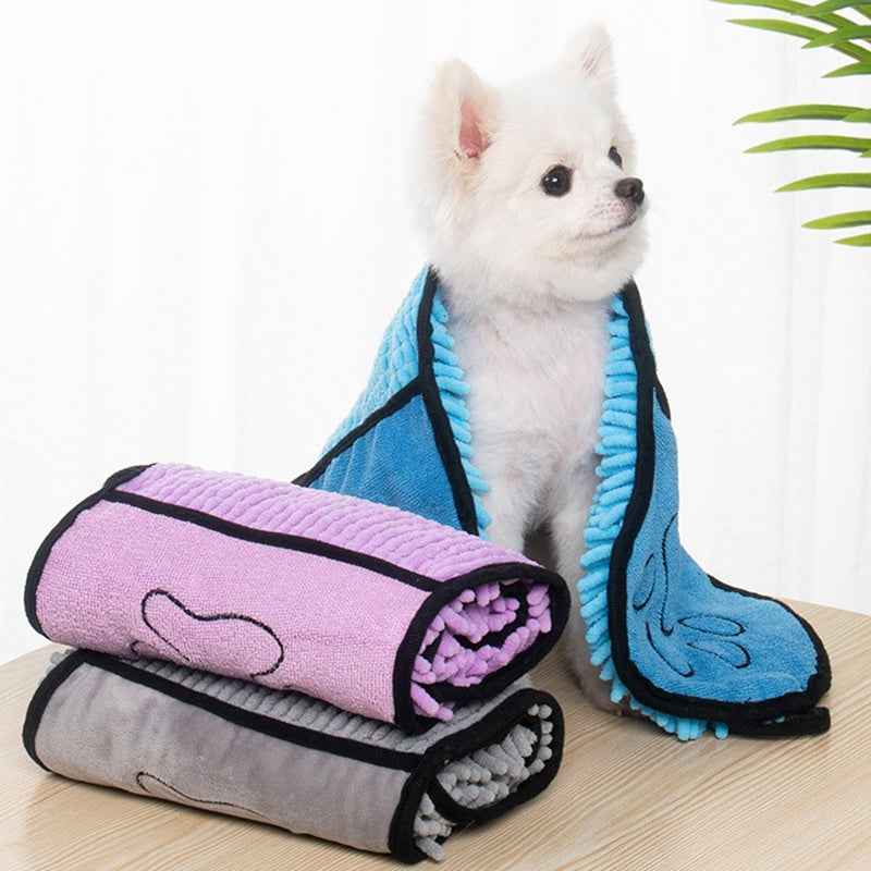 Quick-Dry Microfiber Dog Bathrobe – Ultimate Comfort for Your Pet After Bath Time