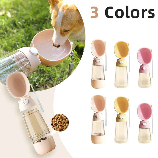 Portable Dog Water Bottle Food And Water Container For Pet