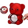Adorable Cute Bear Rose Flower Necklace – Perfect Gift in a Charming Box
