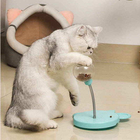 Pet Feeder Cat Toy Tumbler Funny Swing Feeder Puzzle Toys