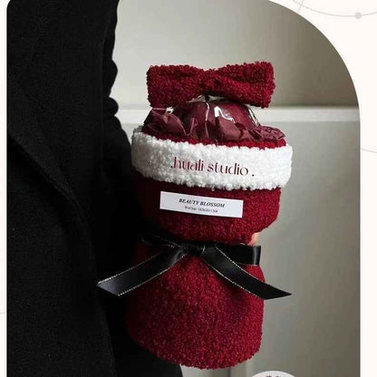 Single Bow Christmas Eve Fruit Bouquet