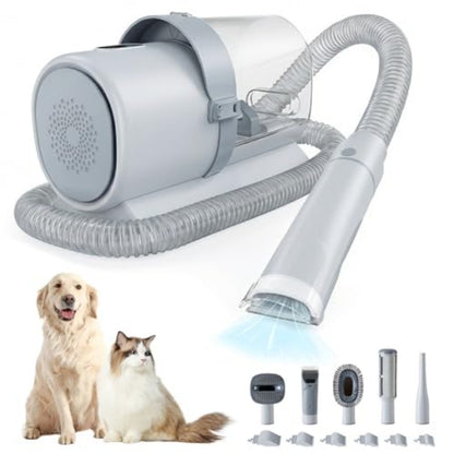 Dog Grooming Clippers With 2.5L Cup, 3 Suction Modes