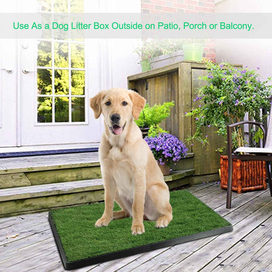 Dog Potty Training Artificial Grass Pad Pet Cat Toilet Trainer Mat