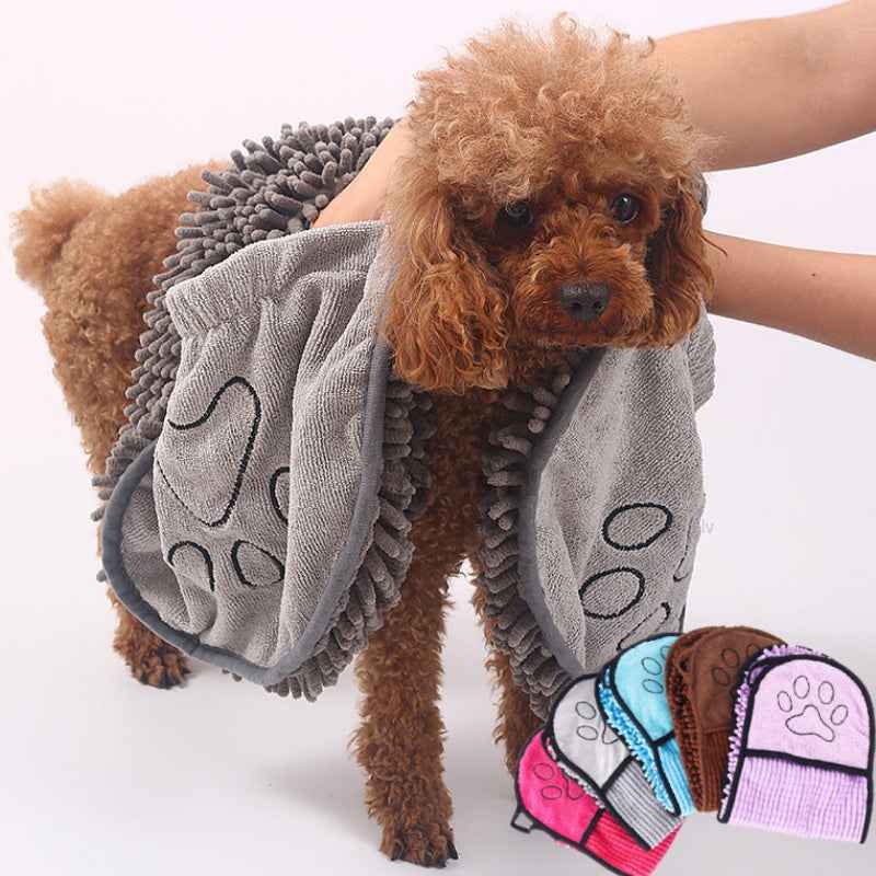 Quick-Dry Microfiber Dog Bathrobe – Ultimate Comfort for Your Pet After Bath Time