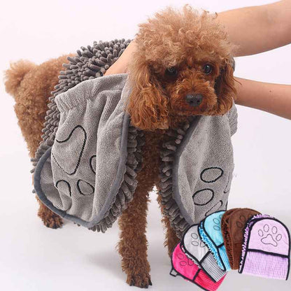 Quick-Dry Microfiber Dog Bathrobe – Ultimate Comfort for Your Pet After Bath Time