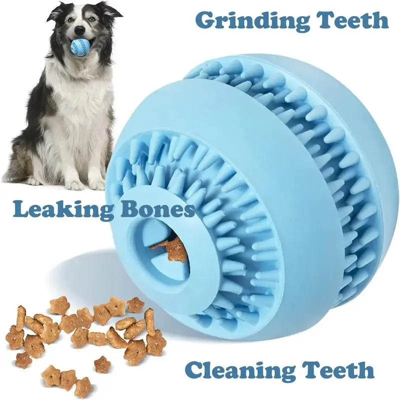 Interactive Dog Treat Ball, A Chewing Toy