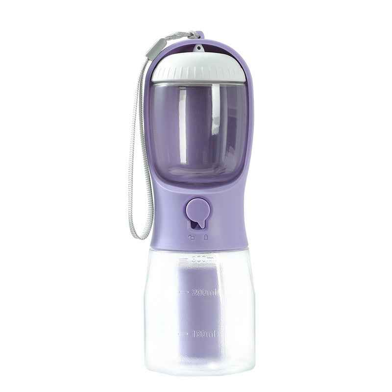 Ultimate Portable Multi-Functional Pet Bottle: Hydration, Food, and Waste Solution