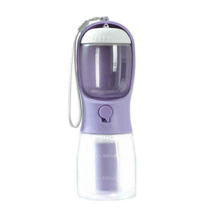 Ultimate Portable Multi-Functional Pet Bottle: Hydration, Food, and Waste Solution