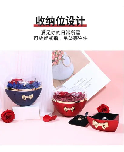 Elegant Rose Jewelry Box - A Heartfelt Gift for Your Loved One - DaisyFind