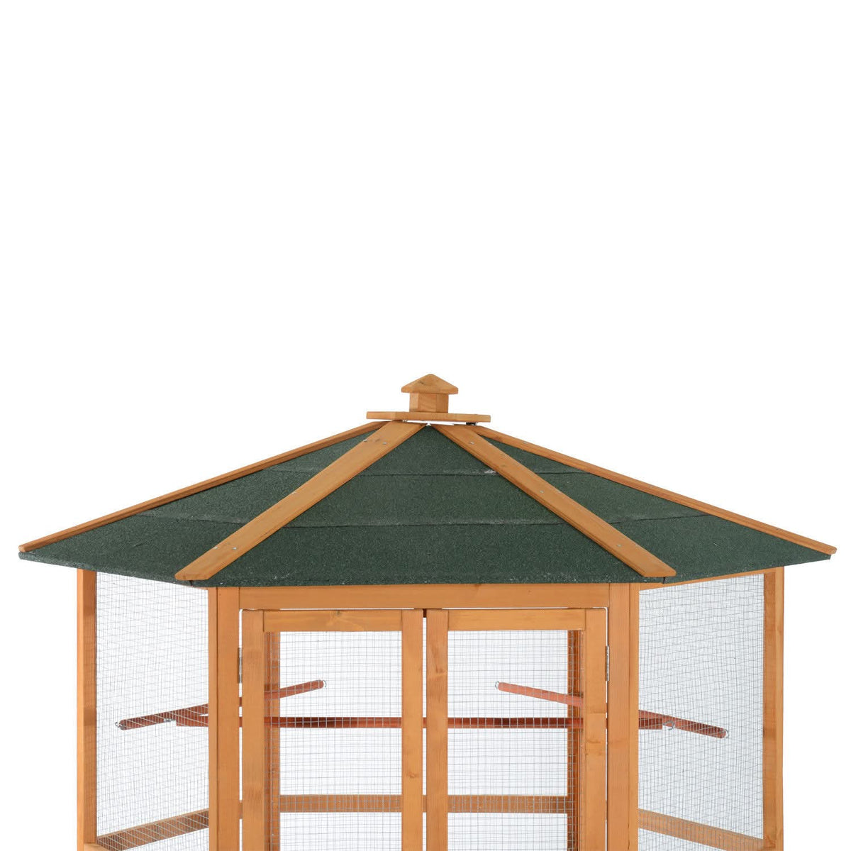 Outdoor Aviary Flight Bird Cage With Covered Roof
