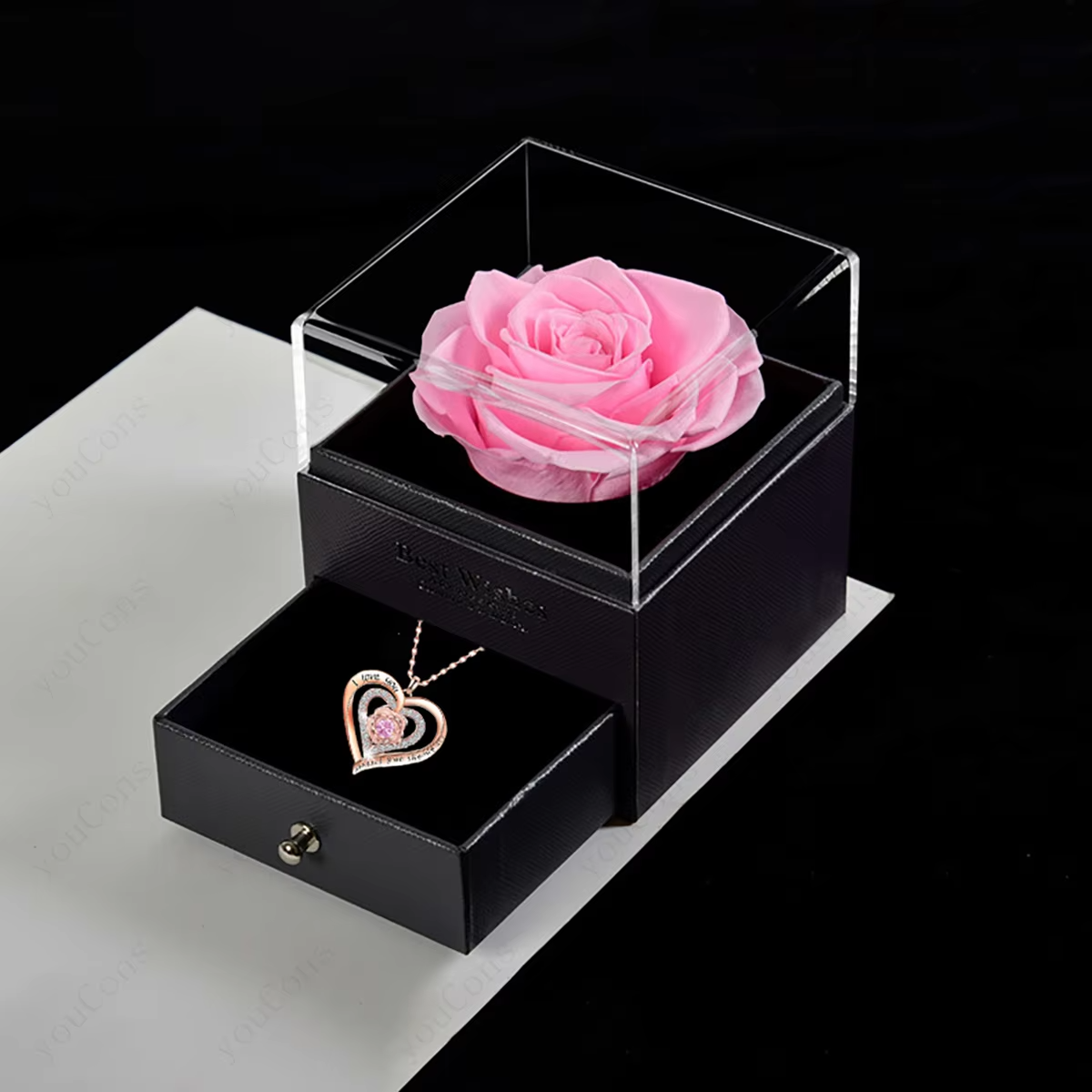 Elegant Pendant Necklace Gift: A Timeless Accessory with Luxurious Rose Box - DaisyFind