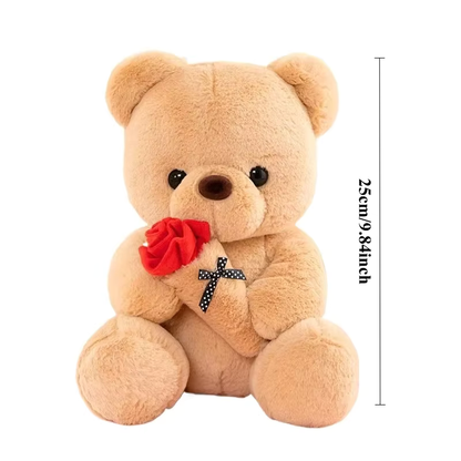 Cute Rose Bear Plush Toy