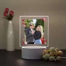 1pc Personalize nice couple Custom Photo Funny 3D Led Acrylic Light