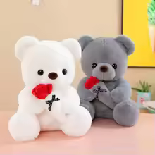 Cute Rose Bear Plush Toy