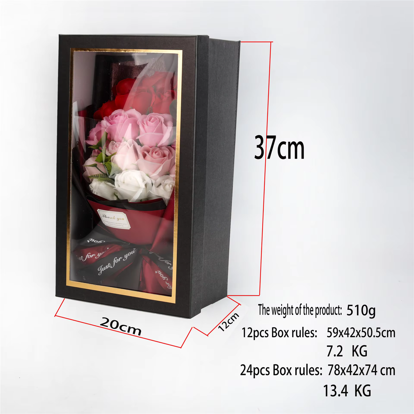 Artificial Soap Flower Rose Bouquet Gift for Special Occasions