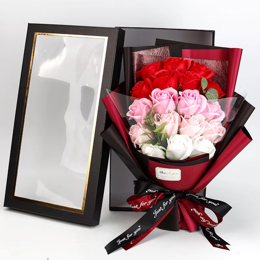 Artificial Soap Flower Rose Bouquet Gift for Special Occasions