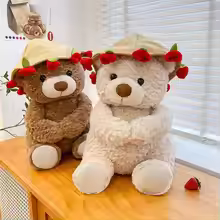 Teddy Bear with Roses Plush Toy Soft Bear