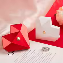 Diamond Ring Box Automatic Proposal Surprise Ring Box