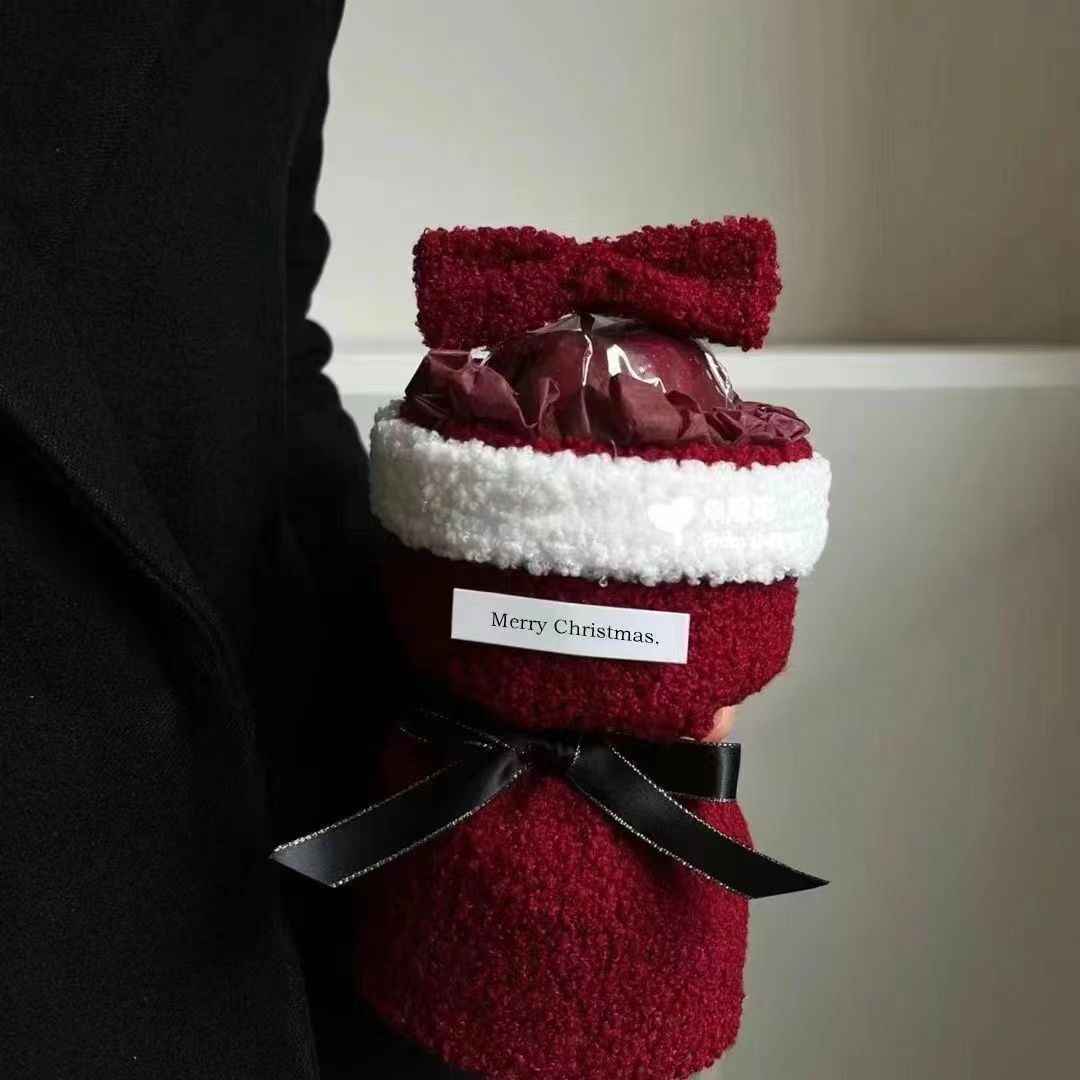 Single Bow Christmas Eve Fruit Bouquet